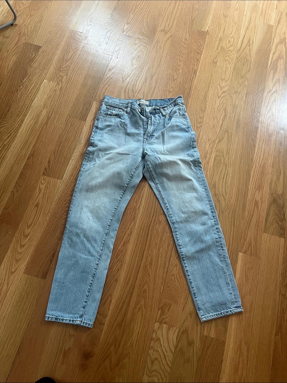 Madewell Light Wash Straight Jeans